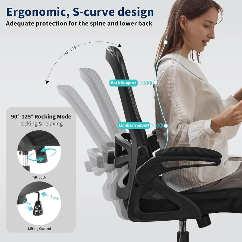 Nexthro Desk Chair with Adjustable Lumbar Support